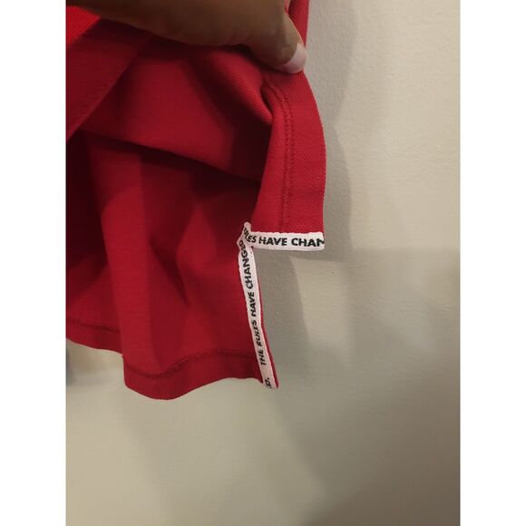 Pivot Sport Ware Red 100% Fine Cotton Short Sleeve Golf Polo Men Size Large - Picture 7 of 7